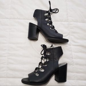 White Mountain Lace Up Heels